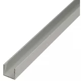 MM Aluminijasti U profil Kantoflex (1.000 x 15 x 15 mm, debelina: 1,5 mm, eloksiran aluminij)
