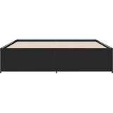  Okvir za krevet crni 180 x 200 cm konstruirano drvo i metal | shoptok.hr