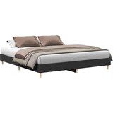  Okvir kreveta bez madraca crni 160x200 cm konstruiranog drva | shoptok.hr