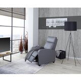 Lesnina-XXXL tv fotelj parka, siva, videz usnja, relax funkcija | Shoptok.si