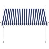 Tenda na ručno uvlačenje 350 cm plavo-bijela prugasta | Eponuda.com