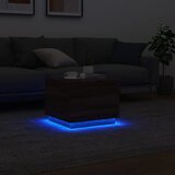 Ormarić za uzglavlje LED boja smeđeg hrasta 50x50x40 cm | shoptok.hr