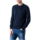 EAX Puloverji Pullover Knitted 8NZM3D ZM8CZ Modra