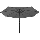  Zunanji senčnik z LED lučkami 400 cm antraciten, (20610876) | Shoptok.si
