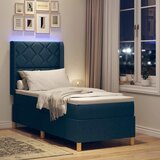  Krevet s opruga kutije s LED trakama Plava 80 x 200 cm tkanina | shoptok.hr