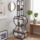 Hanah home polica za knjige trio, 29 cm, crna Cene