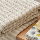 Bianca Bombažna odeja v naravni barvi 150x200 cm Cotton Muslin Stripe &amp;ndash; Slike