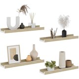  Zidne police 4 kom bijele i boja hrasta sonome 40 x 9 x 3 cm | shoptok.hr