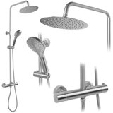 REA Bath Tuš set s termostatom REA VINCENT NICKEL BRUSH INOX | shoptok.hr