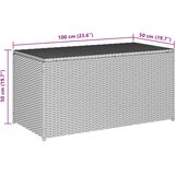  Vrtna kutija za pohranu od poliratana 100 x 50 x 50 cm siva | Eponuda.ba
