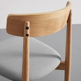 Bessagi Home stol noah, siva, masiven hrast | Shoptok.si