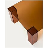 Kave Home Rjava steklena mizica 60x140 cm Adularia – | Shoptok.si