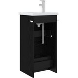 Kupaonski umivaonik s sudoperom Crni hrast 42 x 40 x 84,5 cm | shoptok.hr