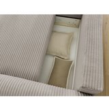 Bobochic Paris Svijetlo siva/bež sklopiva kutna garnitura od samta (s lijevim kutom) Lucien – | shoptok.hr
