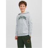 Jack & Jones Light Grey Boys Brindle Hoodie Josh - Boys Cene