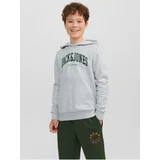 Jack & Jones Light Grey Boys Brindle Hoodie Josh - Boys