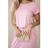 Kesi Viscose dress with pockets light pink | shoptok.hr