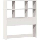 vidaXL Knjižna postelja brez ležišča bela 90x190cm trdna borovina | Shoptok.si
