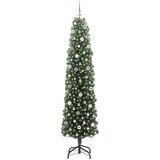 vidaXL Umestno božično drevo Zelena 240 cm PVC in Jeklo in Plastika | Shoptok.si