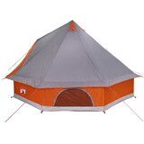 Tipi šator s krovom Siva i narančasta 400 x 346 x 250 cm taft | Eponuda.com