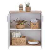 Mömax komoda ina 01, barva hrasta, bela | Shoptok.si