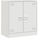  The Living Store Komoda bela 67x39x73 cm jeklo - Komoda, (21498671) | Shoptok.si