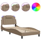  Okvir kreveta Viana s LED-om bez madraca cappuccino 90x190 cm | shoptok.hr
