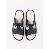 Shelvt Black flip-flops with a soft insole and an openwork finish | Shoptok.si