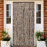  Zastor protiv insekata smeđe-bijeli 100 x 220 cm šenil Cijene
