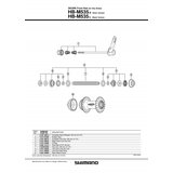 Konus shimano HBM535 left lock nut unit Y2T898030 shimano Cene
