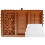 INF 3-v-1 Kalup za čokolado s strgalom - Rjav silikon, (22103542) | Shoptok.si