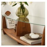 Hanah home surf - chesnut, transparent chesnuttransparent tv stand | ePonuda.com
