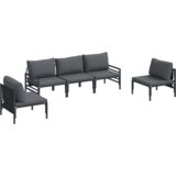 vidaXL Sjedeća garnitura za vrt 5 pcs Antracit Čelik | shoptok.hr
