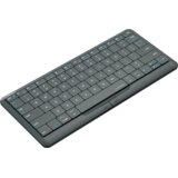 Prestigio Click&amp;Touch 2, wireless multimedia smart keyboard with touchpad embedded into keys, auto-switch between keyboard and touchpad modes, touch multimedia sliders, left and right physical "mouse" buttons, connects up to 4 devices via Bluetooth and Type-C, Clevetura App. KB layout: ENG, color: space grey | shoptok.hr