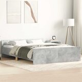  Okvir kreveta s uzglavljem i podnožjem boja betona 140x200 cm | Eponuda.com