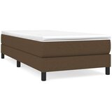  Krevet s oprugama i madracem tamnosmeđi 80x200 cm od tkanine | shoptok.hr