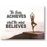 Motivacijska slika na platnu The body achieves_001 (moderne) | Shoptok.si
