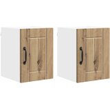  Ormar za Zid Lucca 2 pcs Hrast artisan 30 x 31 x 40 cm | shoptok.hr