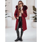 DStreet Damska kurtka zimowa parka FERNAYA bordowa | Shoptok.si