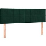  Uzglavlja tamnozelena 144x5x78/88 cm baršunasta | shoptok.hr