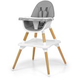 Milly Mally 2u1 dječja visoka stolica Malmo siva | shoptok.hr