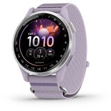 Garmin golf GPS sat za juniore Approach J1, srebrni aluminijski okvir, remen ljubičaste boje | shoptok.hr