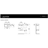 Laufen H8159540001041 Pro S 48 x 28 cm desna izvedba keramični umivalnik z odprtino za armaturo | Shoptok.si