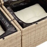 vidaXL 4-dijelni set vrtnih sofa s jastucima bež od poliratana | shoptok.hr