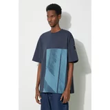 A-COLD-WALL* Bombažna kratka majica Strand T-Shirt moški, mornarsko modra barva, ACWMTS189