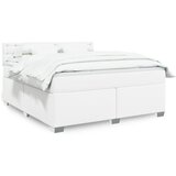 Maison Chic Box spring postelja - Vzmetna postelja z vzmetnico bela 180x200 cm umetno usnje SL17431, (21895166) | Shoptok.si