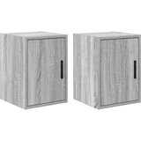 Furnova Garažne stenske omare 2 kosa siva sonoma inženirski les, (21949564) | Shoptok.si