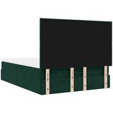  Ottoman krevet s madracima i LED diodama tamnozeleni 140x190 cm baršun | shoptok.hr