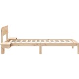  Krevet s okvirima i noćnim ormarićima Smeđa 100 x 200 cm | shoptok.hr