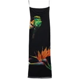 Desigual Kratke obleke SWIM_COLIBRÍ STRAPLESS 25SWMK16 Črna
